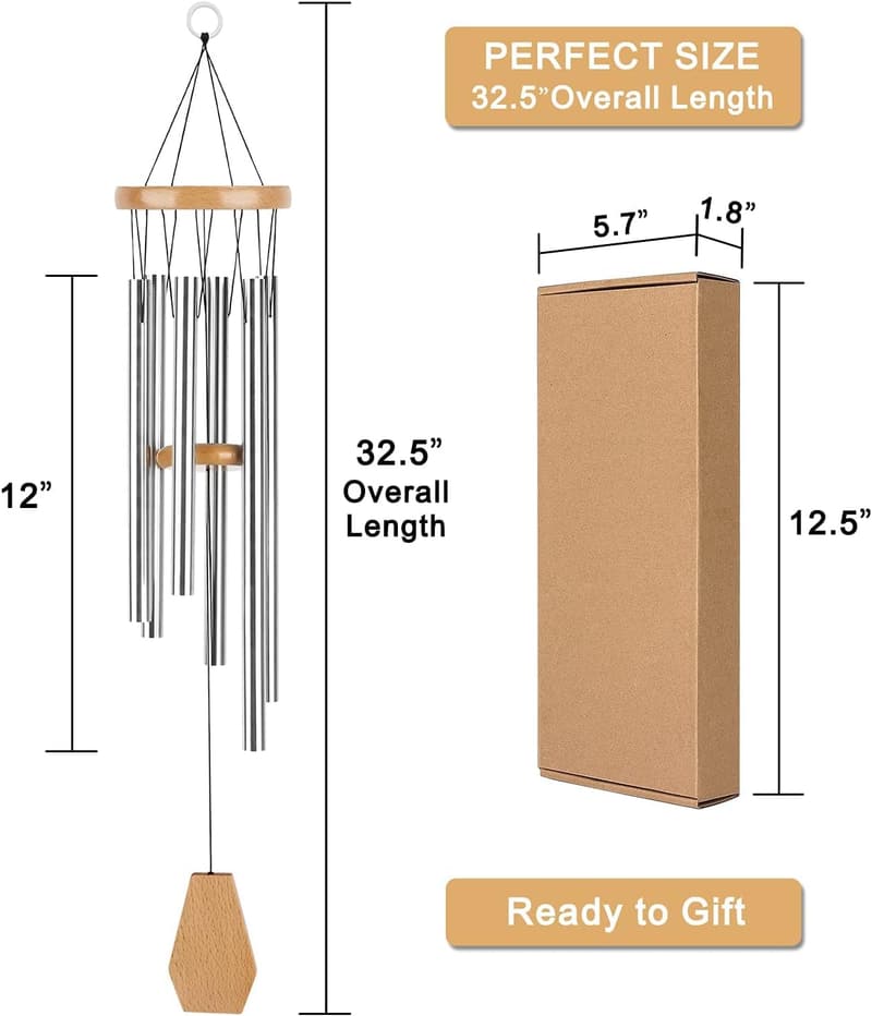 Memorial Wind Chimes for Parents | Personalized Sympathy Gift
