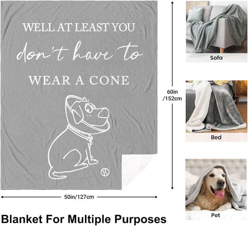 Get Well Soon Blanket for Men and Women - 60