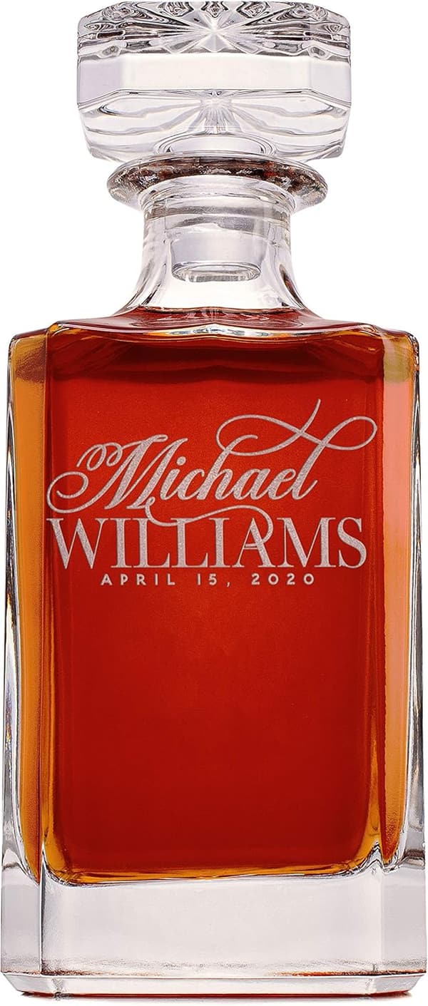 Retirement Whiskey Decanter & Glass Set - Gift Box Option