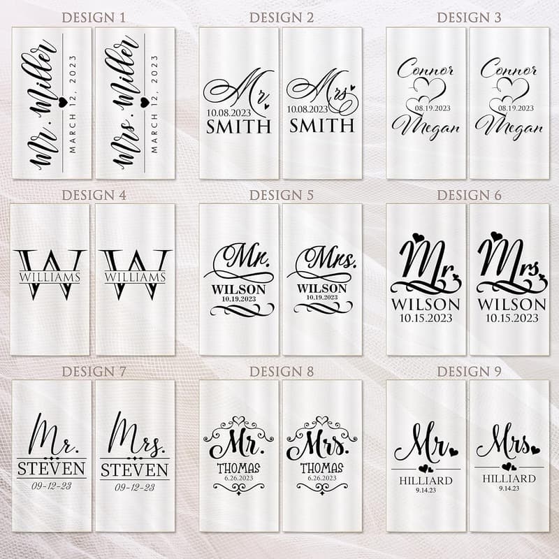 Engagement Personalized Champagne Flutes Set for Couples