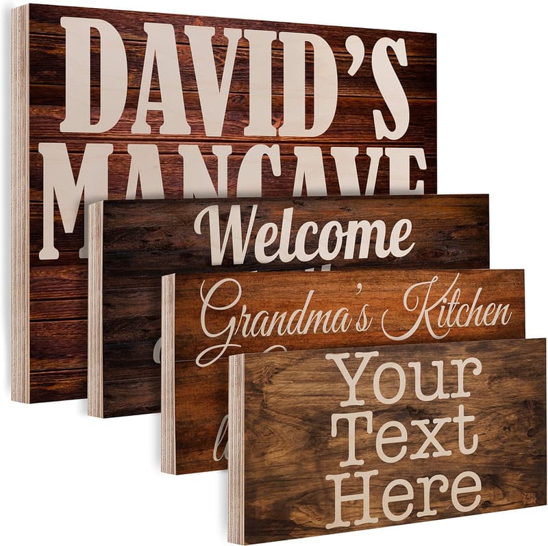 Customized Wooden Family Sign - Rustic Home Wall Decor