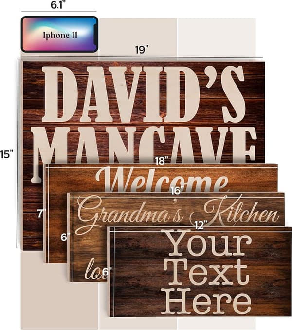 Customized Wooden Family Sign - Rustic Home Wall Decor