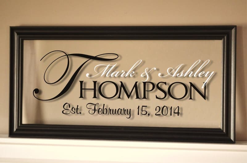 Personalized Family Name Sign with Established Date - 11x21