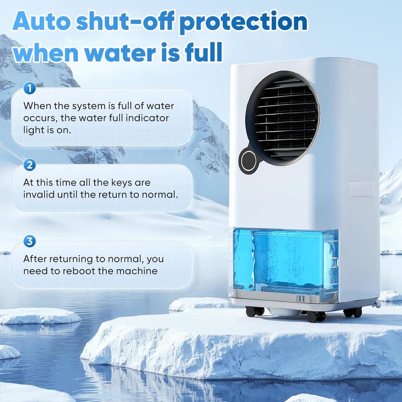 16000 BTU Smart Portable Air Conditioner with Remote Control