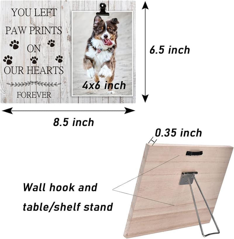 Pet Loss Memorial Frame for Cat or Dog - 4x6