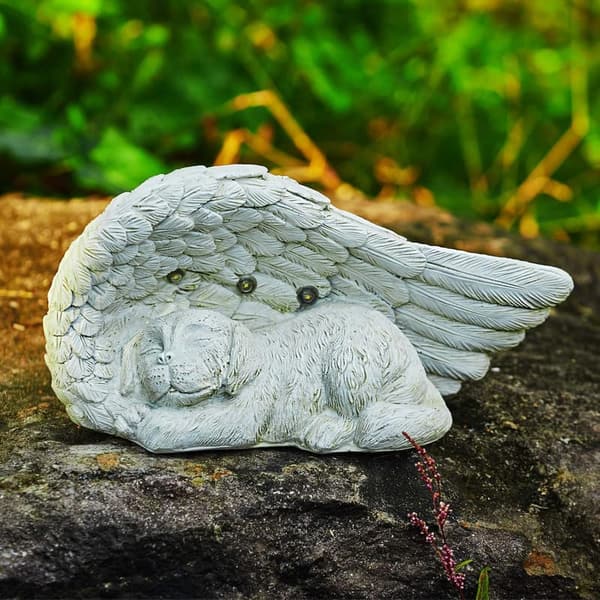 Pet Memorial Stone with Solar Light - Outdoor Sympathy Gift