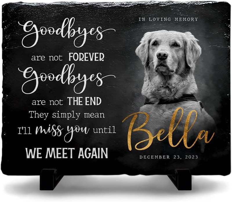 Memorial Stone for Pet Loss - Personalized Outdoor Decor