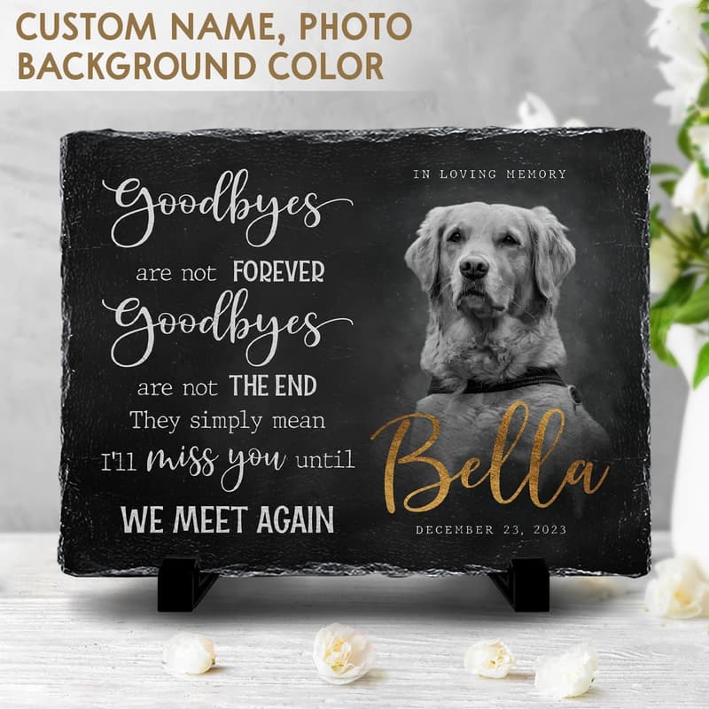 Memorial Stone for Pet Loss - Personalized Outdoor Decor