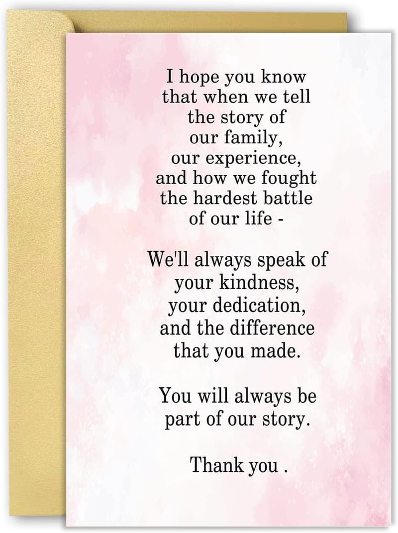 Thank You Card for Doctor & Nurse Appreciation Gifts