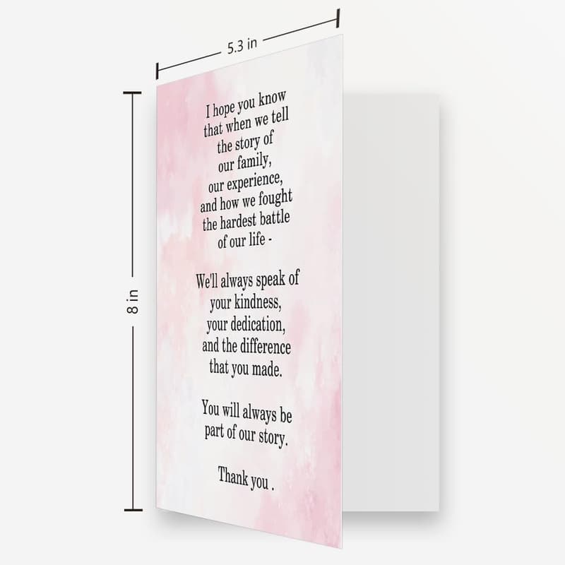 Thank You Card for Doctor & Nurse Appreciation Gifts