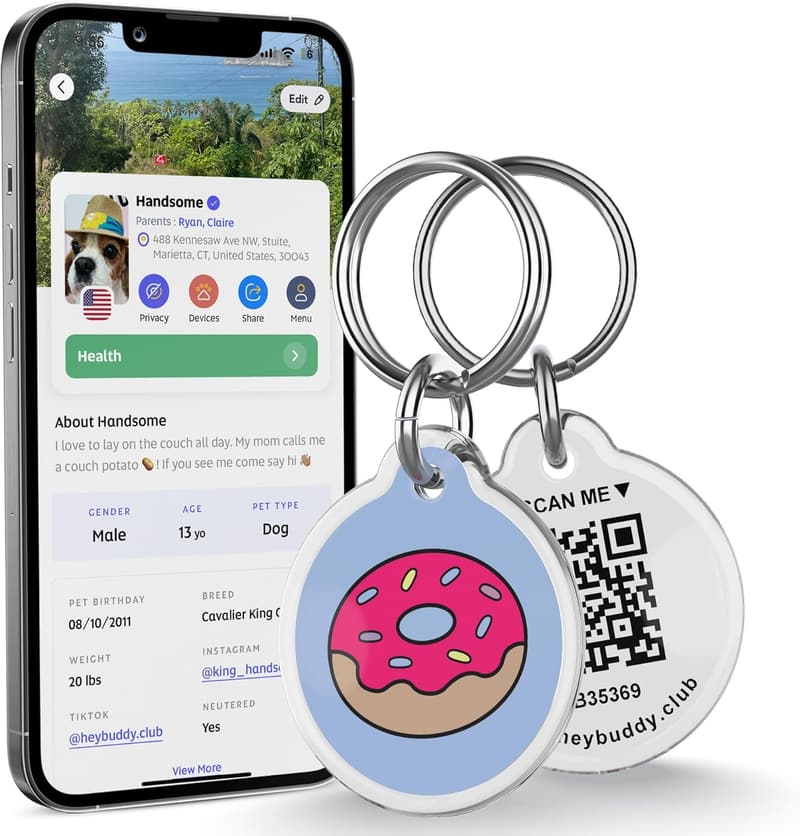 Personalized Smart QR Code Pet Tags for Dogs & Cats