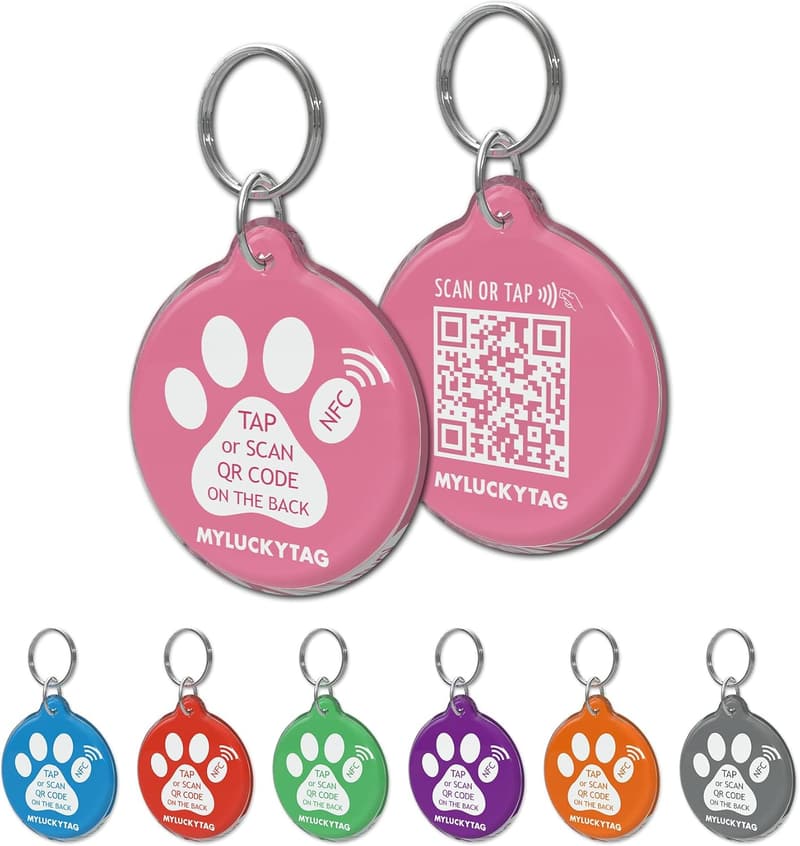 Personalized NFC & QR Code Smart Pet ID Tag