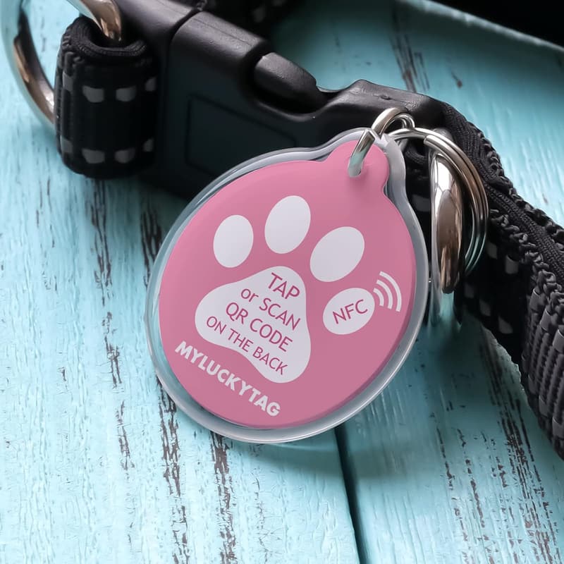Personalized NFC & QR Code Smart Pet ID Tag