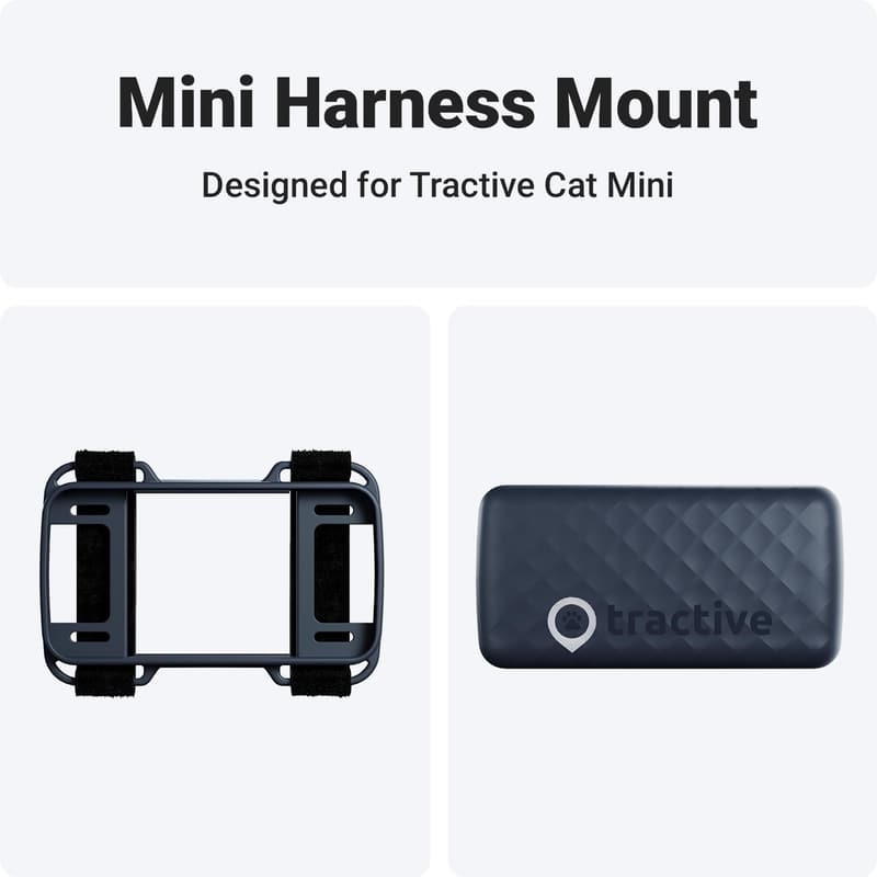 Cat GPS Tracker Harness Attachment with Velcro Straps