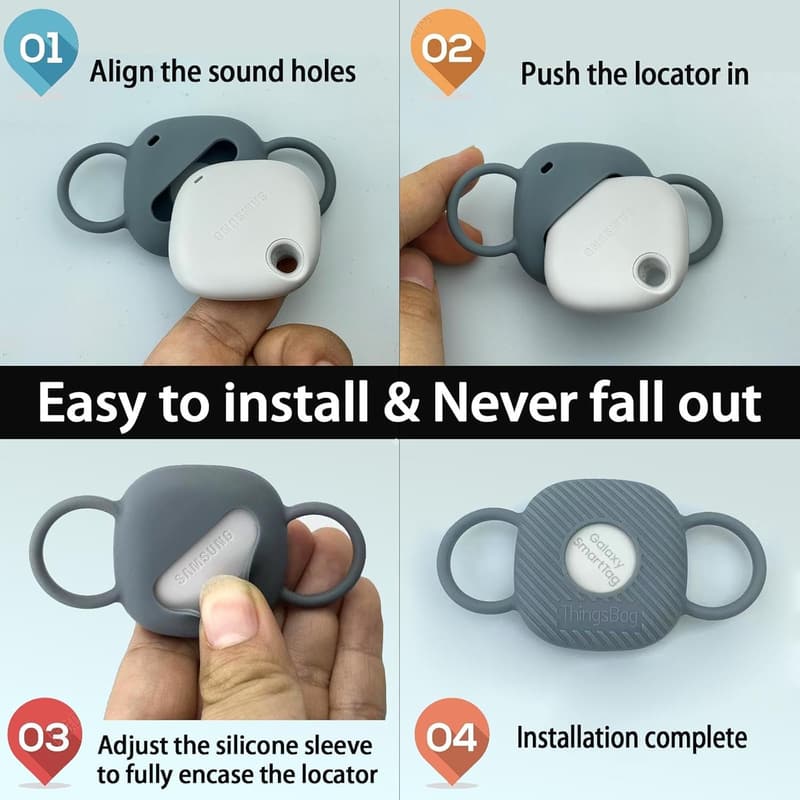 Samsung SmartTag Collar Holder for Dogs and Cats (2 Pack)