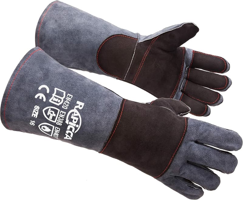 Animal Handling Gloves with Reinforced Padding for Dogs and Reptiles