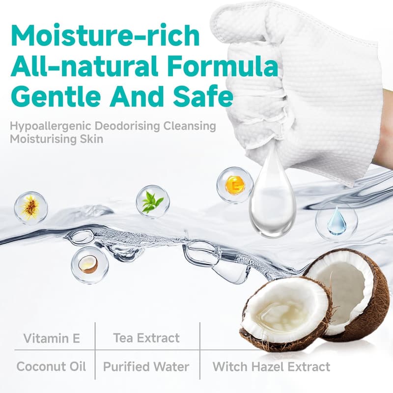 Hypoallergenic Pet Glove Wipes for Daily Care and Travel
