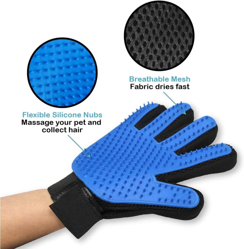 Dog Grooming Gloves - Professional Deshedding Tool for All Sizes