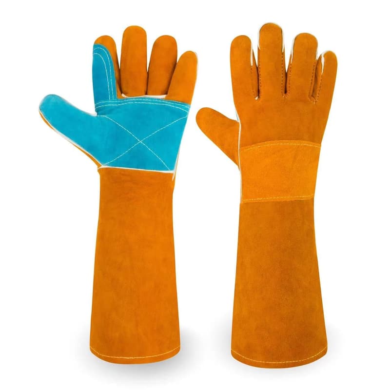 Bite-Proof Animal Handling Gloves with Reinforced Padding