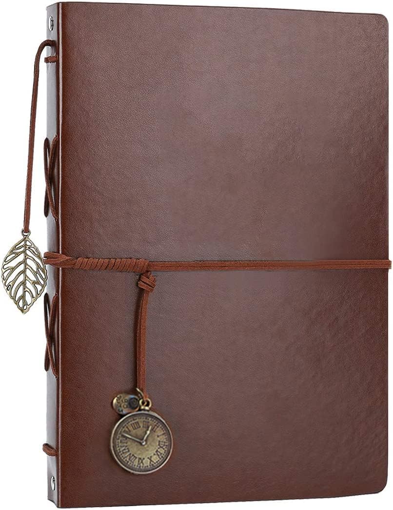 Leather Photo Album for 160 Photos with Writing Space