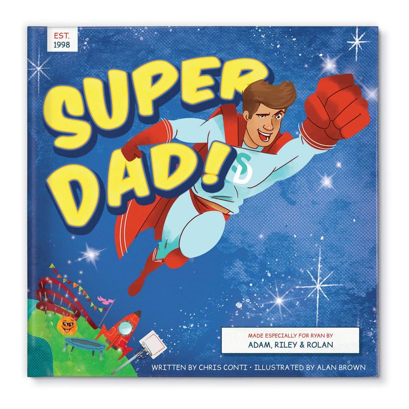 Personalized Storybook for Super Dads (Hardcover)