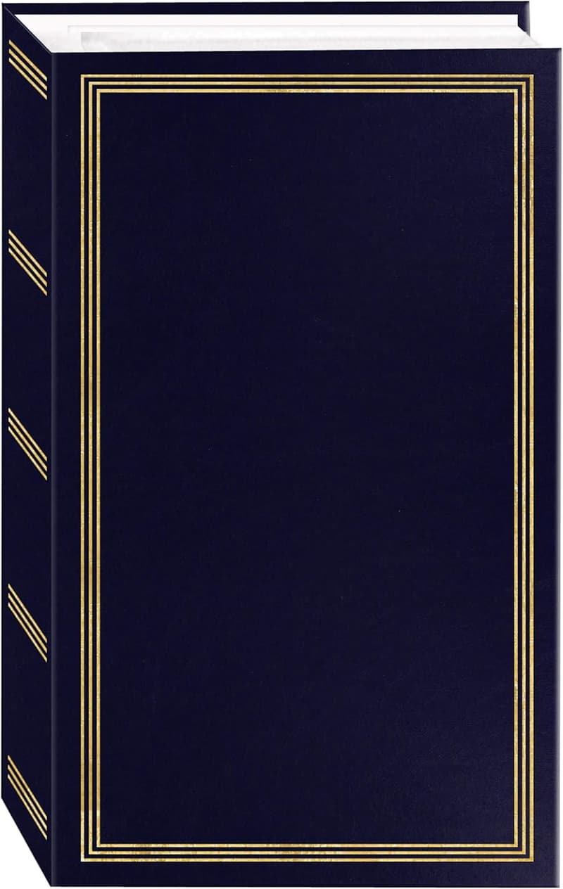 Navy Blue Photo Album with 504 Pockets for 4