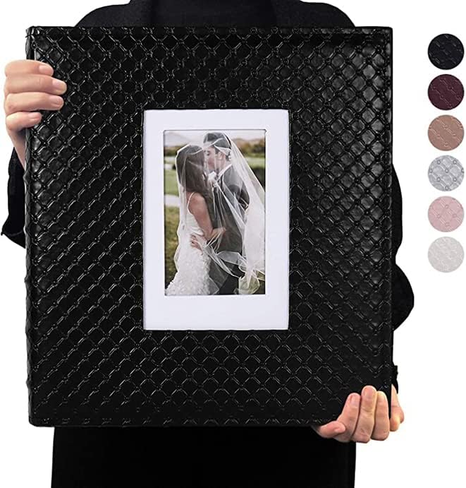 Large Capacity Black Photo Album for 4x6 Pictures - 600 Pockets