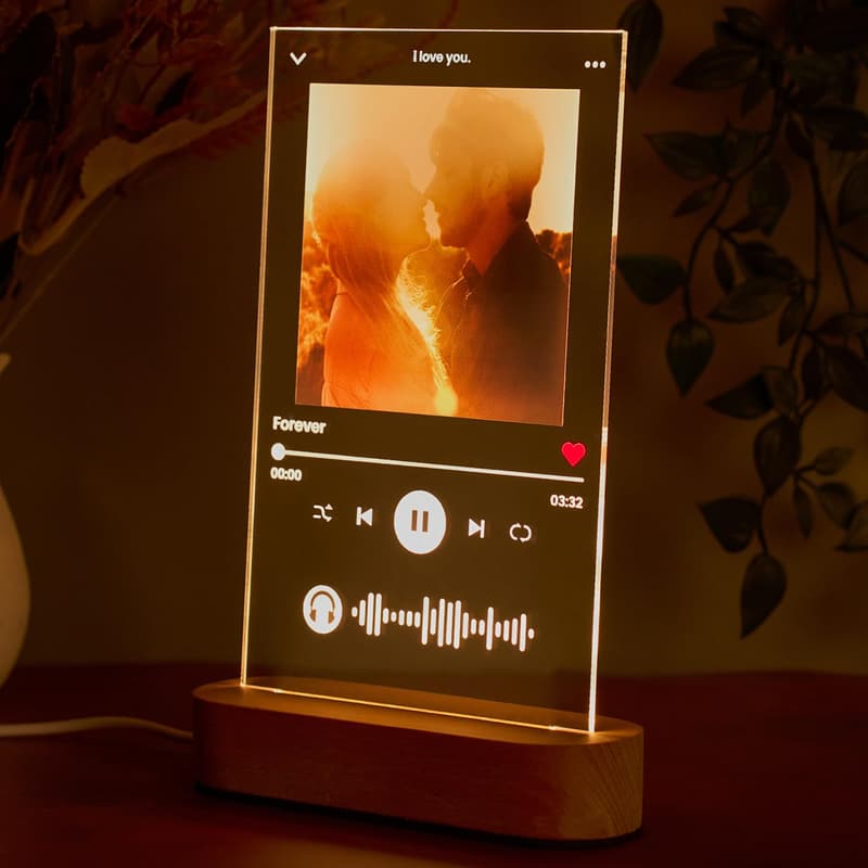 Custom Acrylic Spotify Plaque for Birthday or Anniversary