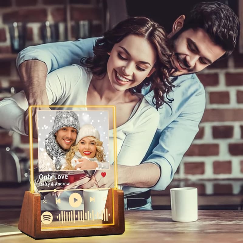 Customizable Spotify Plaque with Picture - Unique Anniversary Gift