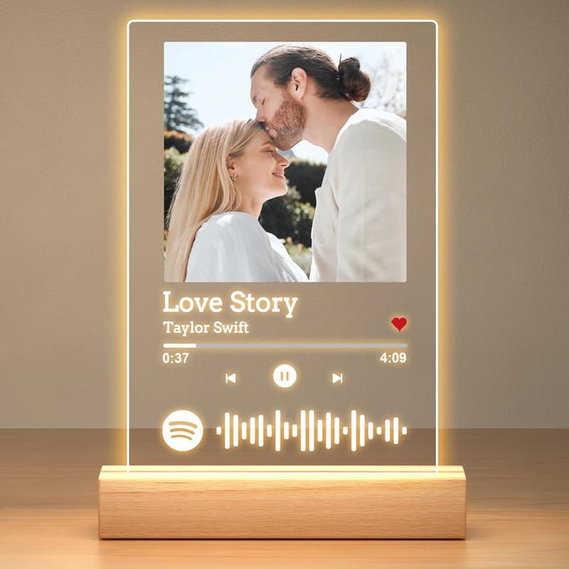 Personalized Spotify Song Plaque - Custom Music Gift for Couples