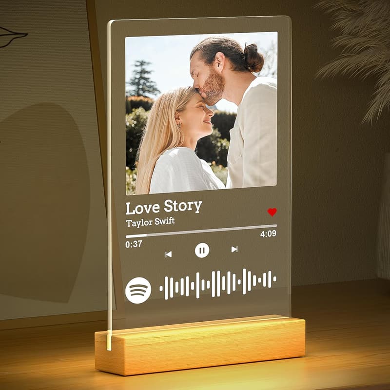 Personalized Spotify Song Plaque - Custom Music Gift for Couples