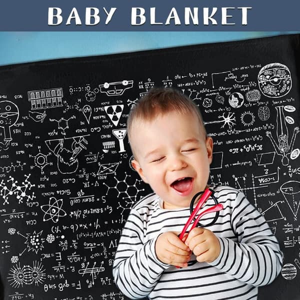 Math & Physics Equation Blanket - Cozy Flannel Throw for Pets