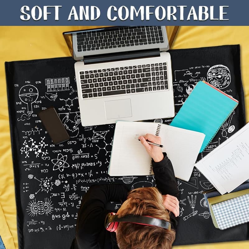 Math & Physics Equation Blanket - Cozy Flannel Throw for Pets