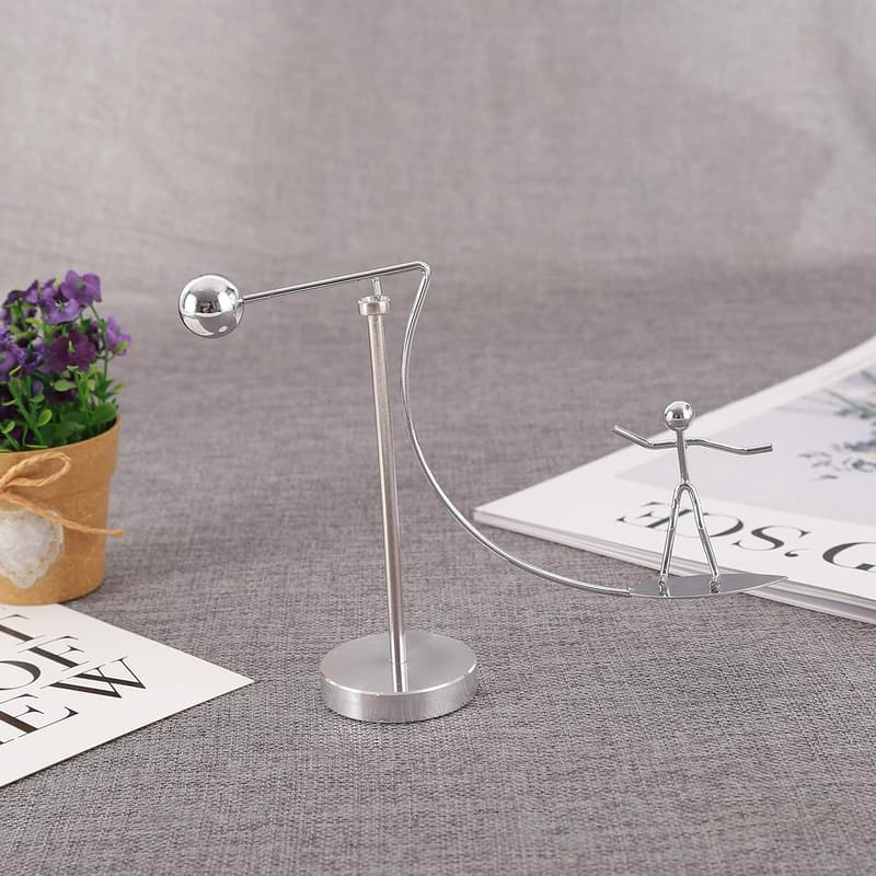 Kinetic Steel Balance Tumbler Toy for Home or Office
