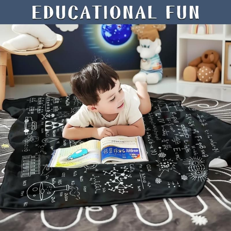 Math & Physics Equation Flannel Throw Blanket, 50