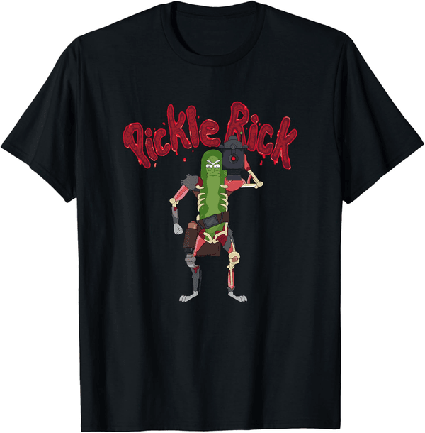 Pickle Rick Laser Slice T-Shirt for Fans
