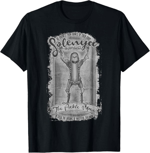 Rick and Morty Solenya Pickle Man Graphic T-Shirt