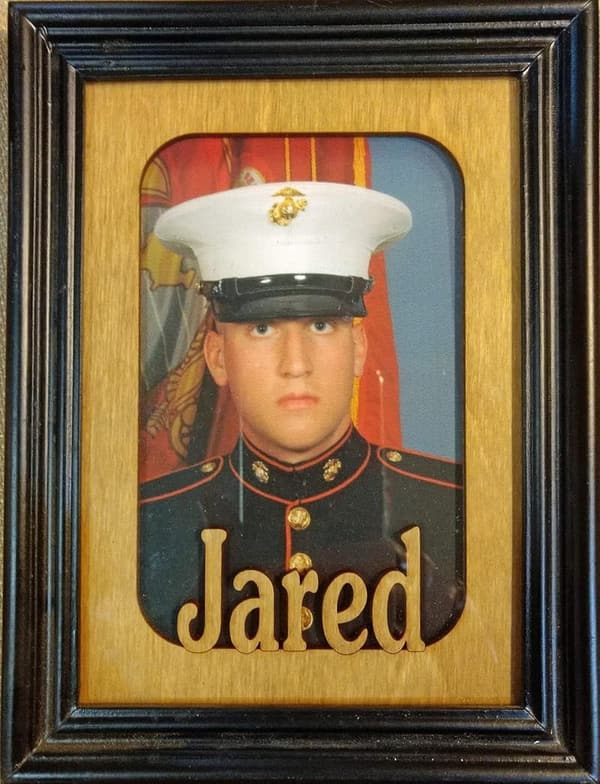 Personalized Laser Cut Name Photo Frame Mat for 5x7