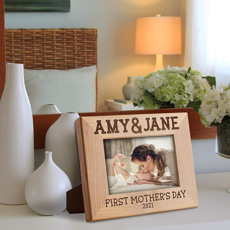 Personalized First Mother's Day Picture Frame for Mom