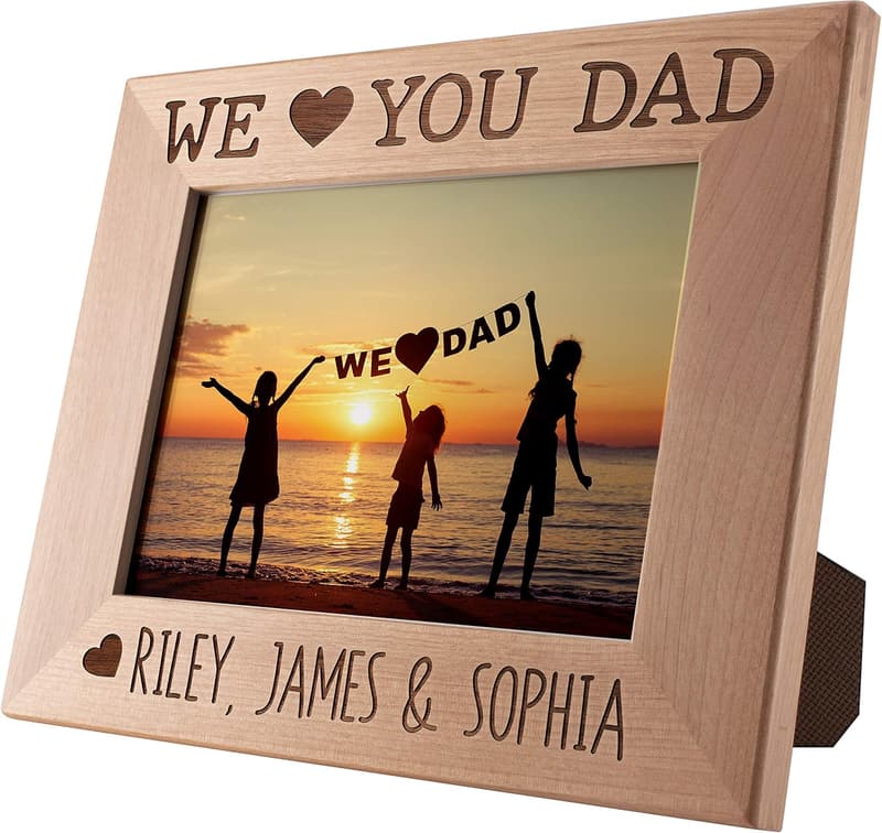Personalized 5x7 Picture Frame for Dad - Horizontal/Vertical