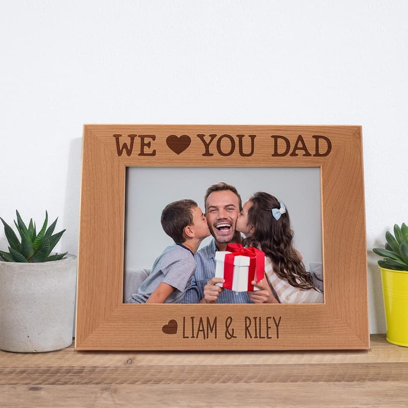 Personalized 5x7 Picture Frame for Dad - Horizontal/Vertical