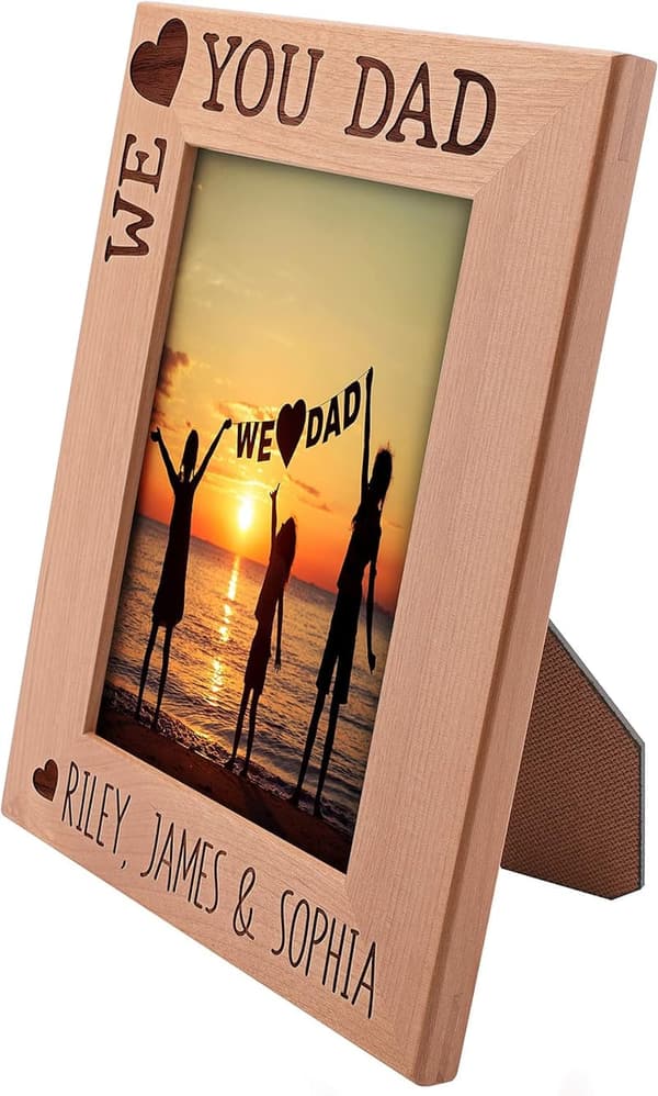 Personalized 5x7 Picture Frame for Dad - Horizontal/Vertical