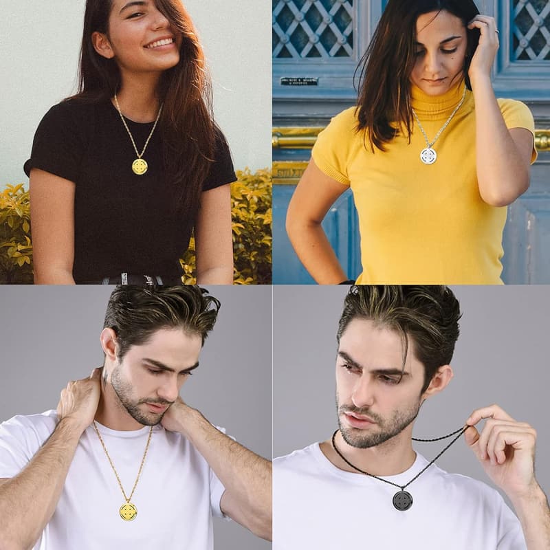 Custom Engraved Photo Locket Necklace for Men and Women