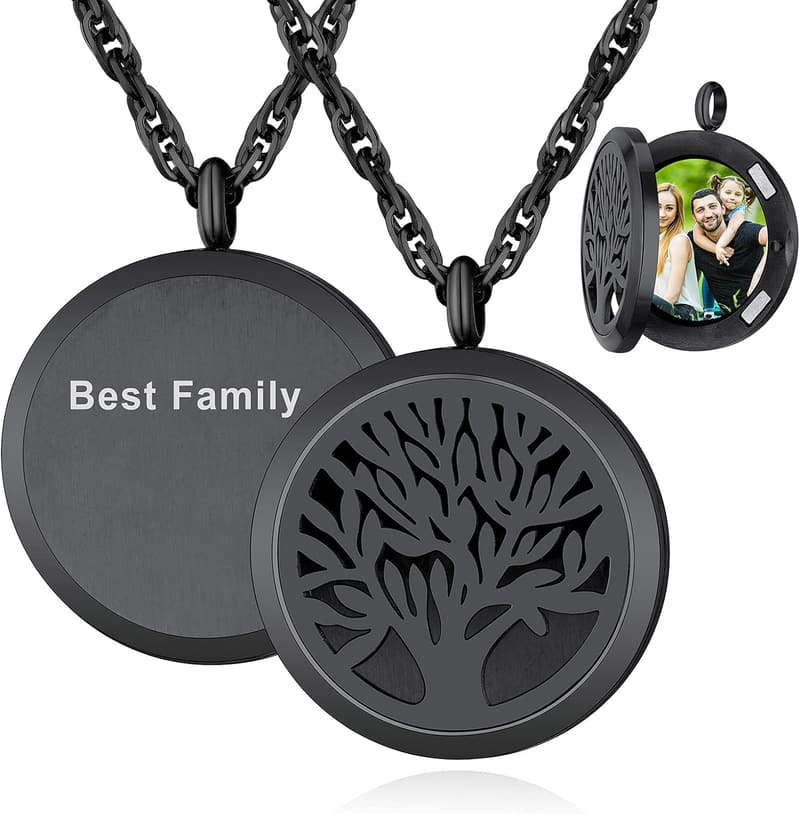 Personalized Engraved Locket Necklace for Couples