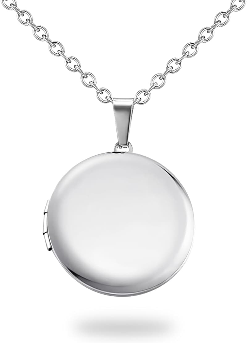 Mother's Day Locket Necklace for Women - Oval/Round/Heart Styles