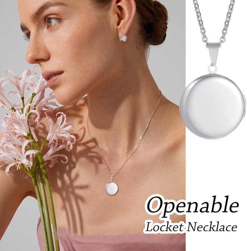 Personalized Locket Necklace for Women - Gifts for Mom & Daughter