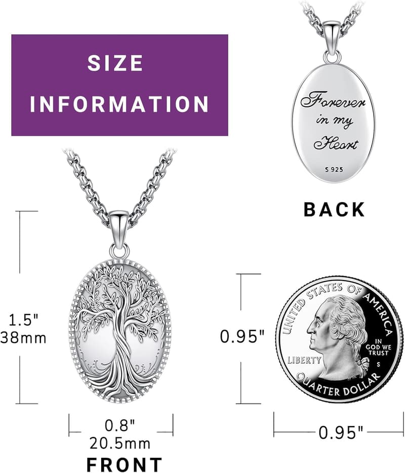 14K Gold and Silver Picture Locket Necklace for Couples