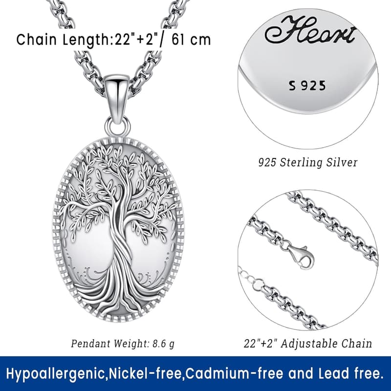 14K Gold and Silver Picture Locket Necklace for Couples