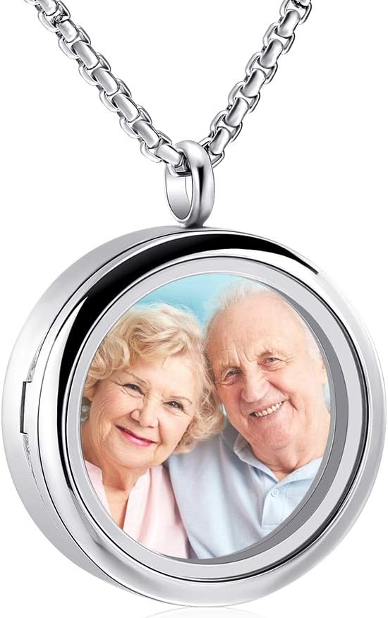 Cremation Locket Necklace for Ashes - Memorial Urn Jewelry