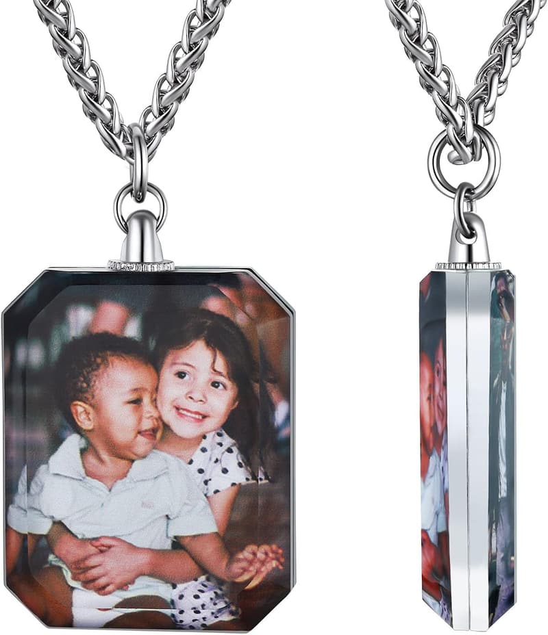 Personalized Stainless Steel Picture Necklace/Keychain Gift